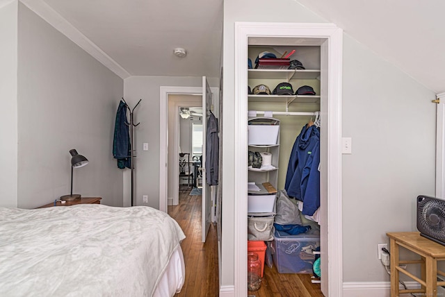 8 Johnson St, Stonington, CT 06379 - bedroom featuring wood finished floors and a closet