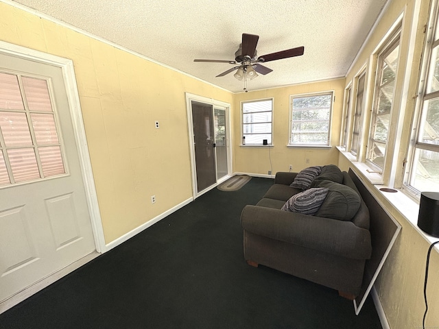 109 Middle Rd, Enfield, CT 06082 - sunroom / solarium featuring a textured ceiling and carpet