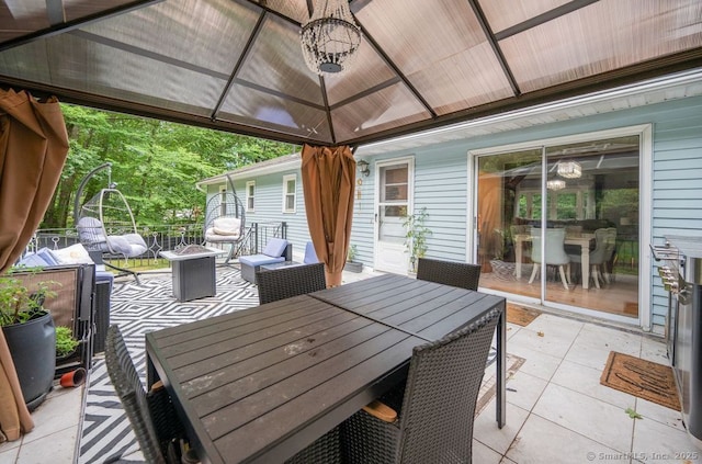 1996 Straits Tpke, Middlebury, CT 06762 - view of patio with outdoor dining space, a gazebo, and an outdoor fire pit