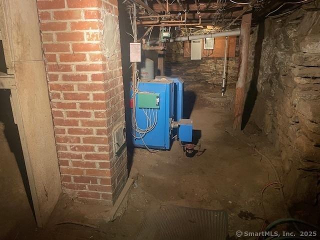 574 Cutlers Farm Rd, Monroe, CT 06468 - utility room with a heating unit