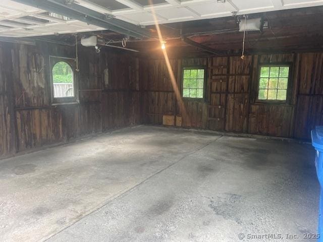 574 Cutlers Farm Rd, Monroe, CT 06468 - garage with wood walls