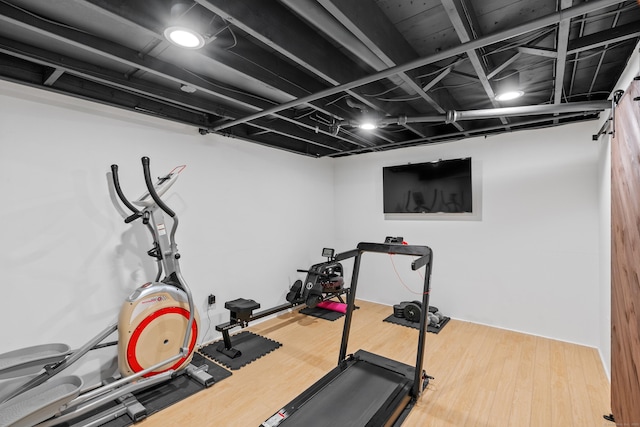 1981 Asylum Ave, West Hartford, CT 06117 - workout room with wood finished floors