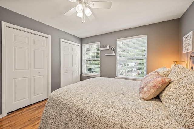 22 Quail Run, Bloomfield, CT 06002 - bedroom with wood finished floors and a ceiling fan