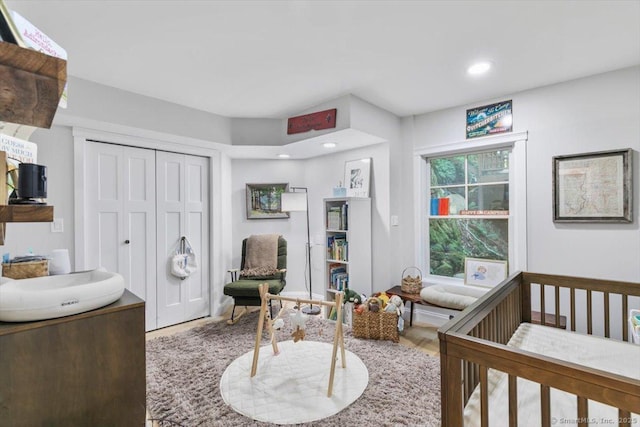 57 Notch Hill Rd, North Branford, CT 06471 - bedroom with wood finished floors, a closet, and recessed lighting