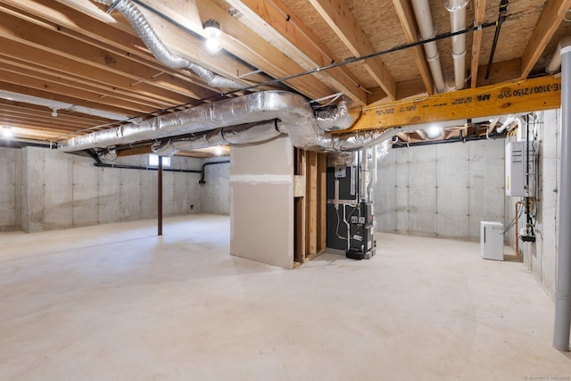 807 Pucker St, Coventry, CT 06238 - unfinished basement with heating unit