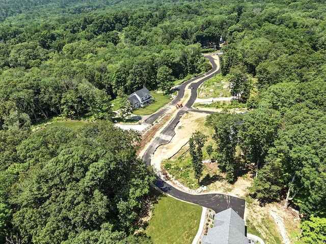 807 Pucker St, Coventry, CT 06238 - aerial view of property and surrounding area featuring a heavily wooded area