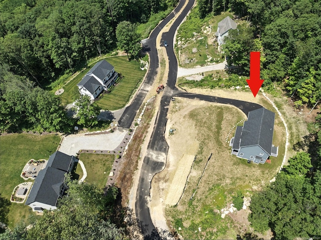 807 Pucker St, Coventry, CT 06238 - aerial view of property and surrounding area with a heavily wooded area