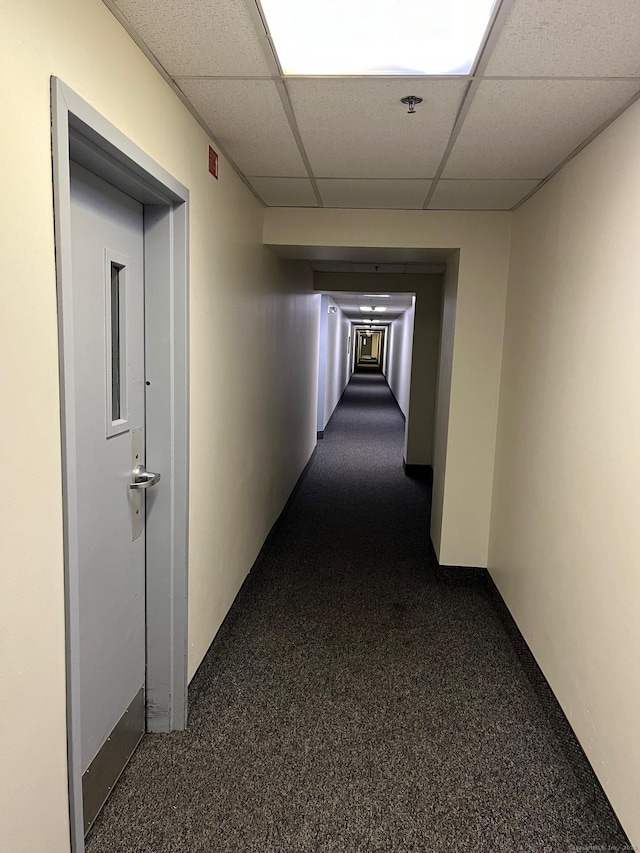 137 Judd Sq Unit 137, Wallingford, CT 06492 - hallway with a paneled ceiling