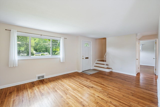 10 John Smith Dr, West Hartford, CT 06107 - unfurnished room with light wood-type flooring and stairway