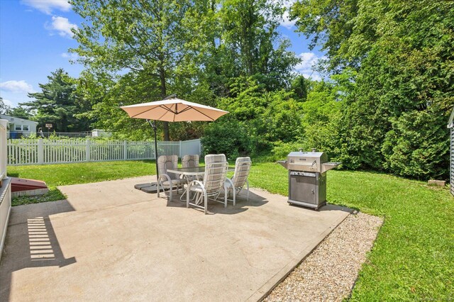 10 John Smith Dr, West Hartford, CT 06107 - view of patio / terrace with outdoor dining space and grilling area