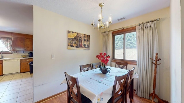 1102 Summer Hill Dr Unit 1102, South Windsor, CT 06074 - dining space featuring a chandelier and baseboards