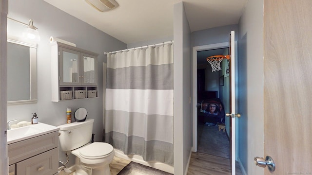 1102 Summer Hill Dr Unit 1102, South Windsor, CT 06074 - full bathroom featuring vanity, wood finished floors, and curtained shower