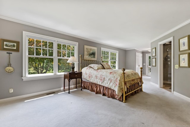 91 Fox Run Rd, New Canaan, CT 06840 - bedroom featuring crown molding and carpet flooring
