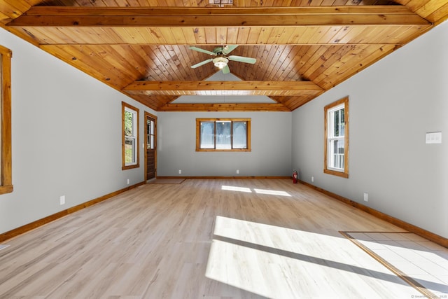 29 Gilyard St, Seymour, CT 06483 - unfurnished room featuring wooden ceiling, a ceiling fan, and light wood finished floors