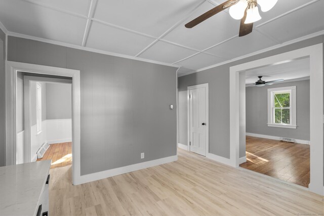 29 Gilyard St, Seymour, CT 06483 - unfurnished room with ceiling fan and light wood finished floors
