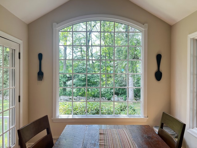 262 Linden Tree Rd, Wilton, CT 06897 - dining room with vaulted ceiling