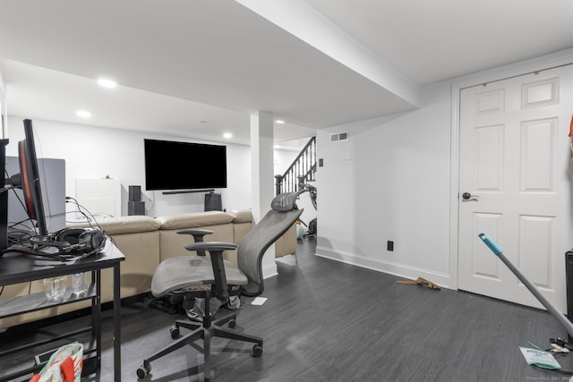 170 Red Oak Rd, Bridgeport, CT 06606 - office space with dark wood-style floors and recessed lighting
