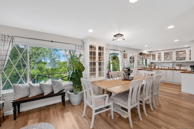 13 Baldwin Hill Rd, Litchfield, CT 06759 - dining space with light wood finished floors and recessed lighting