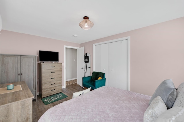 13 Baldwin Hill Rd, Litchfield, CT 06759 - bedroom with wood finished floors and a closet