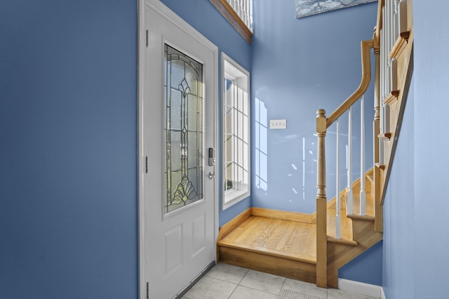 8 Barbara Ln, Southington, CT 06479 - tiled entryway with stairway and plenty of natural light