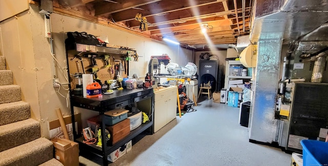 145 Brighton Cir, Windsor, CT 06095 - unfinished below grade area featuring stairs