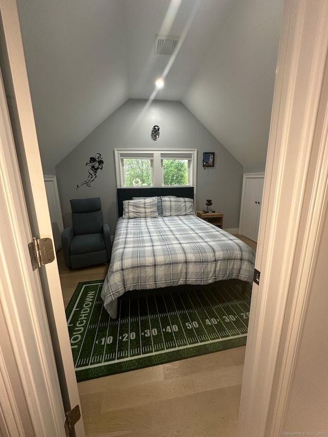 60 Carlson Ave, Bridgeport, CT 06606 - bedroom featuring vaulted ceiling