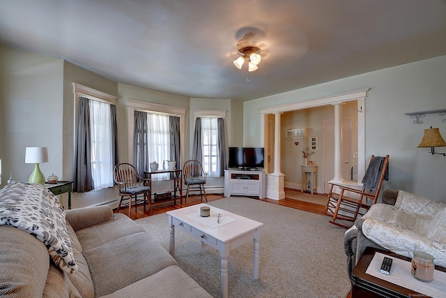 32 Columbus St, East Hartford, CT 06108 - living room featuring wood finished floors