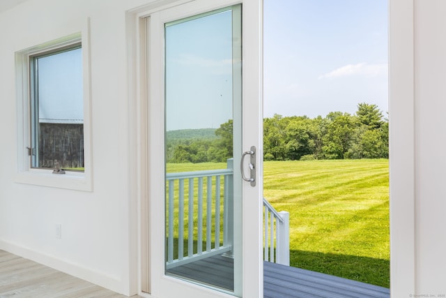 1669 Rte 169, Woodstock, CT 06281 - doorway featuring healthy amount of natural light and wood finished floors