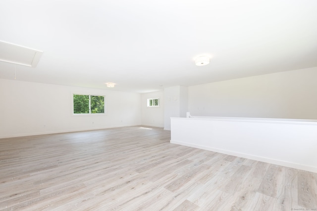 1669 Rte 169, Woodstock, CT 06281 - spare room featuring attic access and light wood-style floors