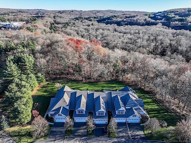 66 Watkins Dr Unit 66, Newtown, CT 06482 - view of subject property featuring a heavily wooded area