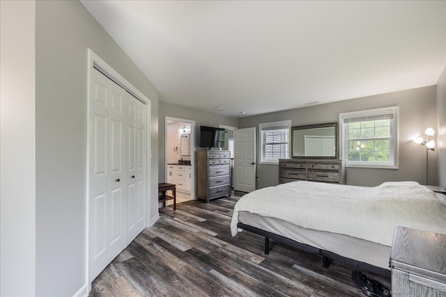 5 Farnham Rd, Morris, CT 06763 - bedroom featuring dark wood finished floors and ensuite bath