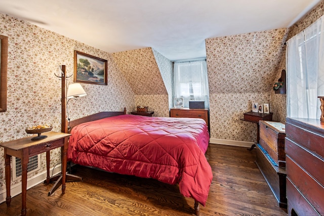 1775 Orchard Hill Rd, Cheshire, CT 06410 - bedroom with wallpapered walls and wood finished floors
