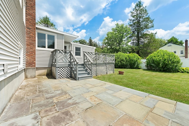 170 Southern Blvd, Danbury, CT 06810 - fenced backyard featuring a patio and a deck