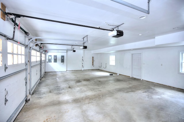 29 Bradley Rd, Weston, CT 06883 - garage featuring a garage door opener and electric panel