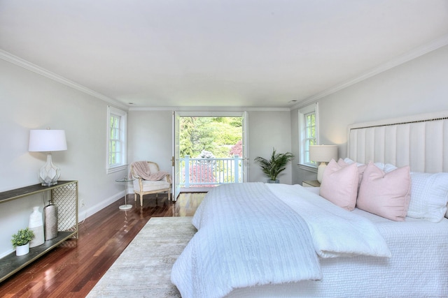 29 Bradley Rd, Weston, CT 06883 - bedroom with multiple windows, wood finished floors, and crown molding