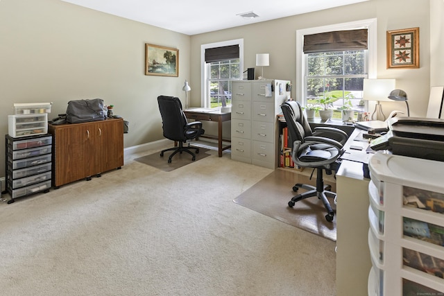18 Jeans Ct, Woodstock, CT 06281 - office area with carpet floors and baseboards