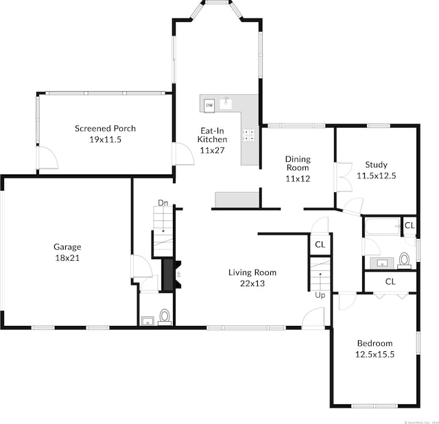 11 Old Kings Hwy, New Canaan, CT 06840 - view of floor plan / room layout