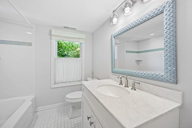 311 Wilton Rd E, Ridgefield, CT 06877 - full bathroom with vanity, tile patterned floors, and washtub / shower combination