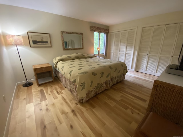 31 Weiss Rd, Haddam, CT 06438 - bedroom with light wood-style floors and multiple closets