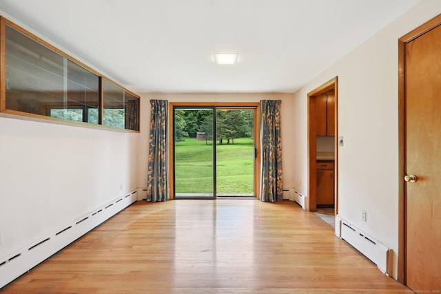 77 Old Middle Rd, Brookfield, CT 06804 - unfurnished room with baseboard heating and light wood-style flooring