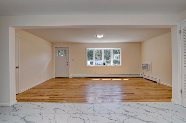 6 Overbrook Dr, East Hartford, CT 06118 - entrance foyer featuring marble finish flooring and a baseboard heating unit
