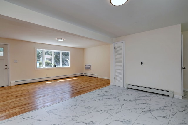 6 Overbrook Dr, East Hartford, CT 06118 - entrance foyer featuring a baseboard radiator and light marble finish floors