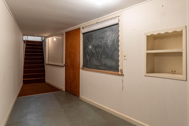 39 George Rd, Windsor Locks, CT 06096 - corridor featuring finished concrete floors and stairs