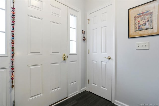 1802 Larson Dr Unit 1802, Danbury, CT 06810 - foyer featuring baseboards and dark wood-style floors