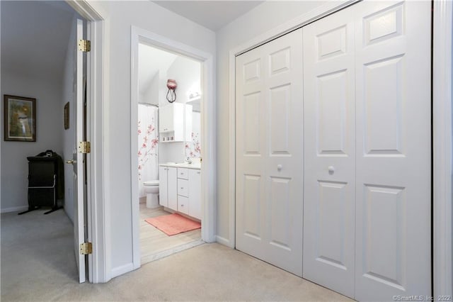 1802 Larson Dr Unit 1802, Danbury, CT 06810 - hall featuring light carpet and baseboards