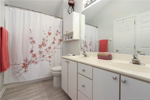 1802 Larson Dr Unit 1802, Danbury, CT 06810 - full bath featuring double vanity, wood finished floors, and a shower with shower curtain