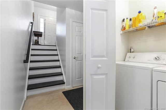 1802 Larson Dr Unit 1802, Danbury, CT 06810 - laundry area featuring washer and clothes dryer and carpet