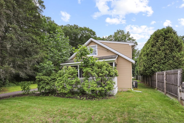 159 Bolton Rd, Vernon, CT 06066 - view of home's exterior featuring a central AC unit