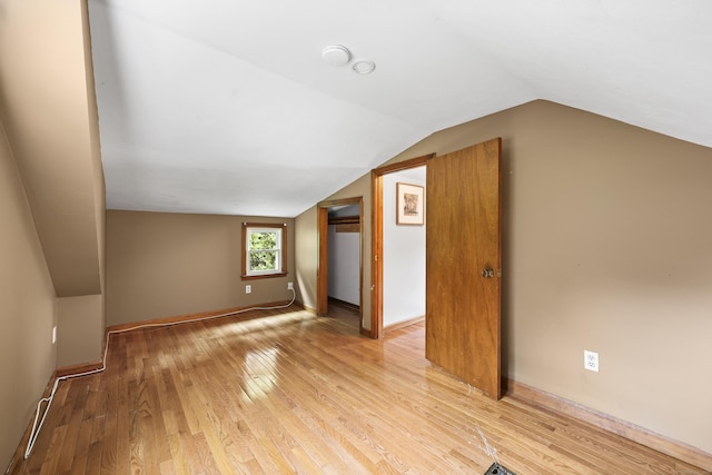 159 Bolton Rd, Vernon, CT 06066 - bonus room featuring vaulted ceiling and light wood finished floors