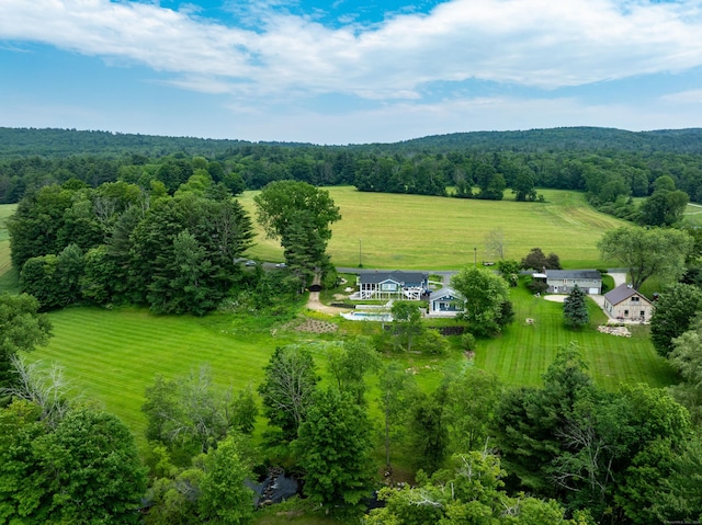 35 Emmons Ln, North Canaan, CT 06018 - aerial view of sparsely populated area with a forest